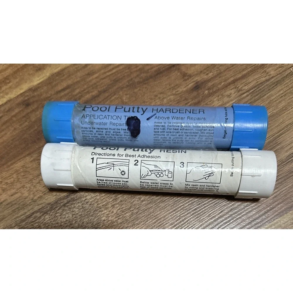 Atlas Epoxybond Pool Putty White 14 oz Set Underwater Repair Epoxy‎ Made in USA
